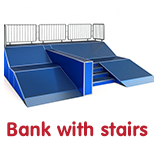 Bank with stairs