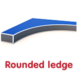 Rounded ledge